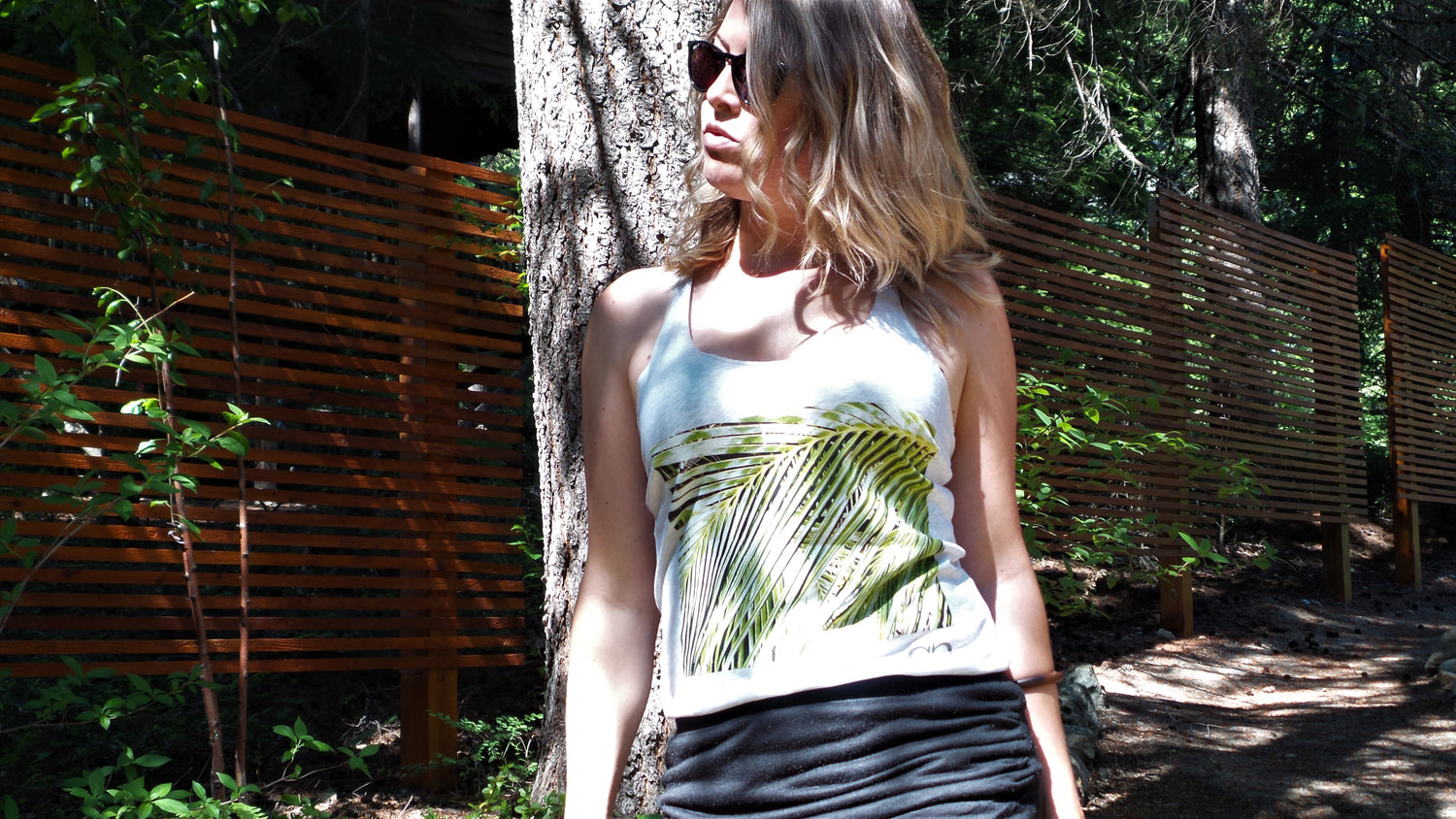 Anieta Breathe photography art from Whistler BC, Canada. Model wearing Filtered Palm Tank top
