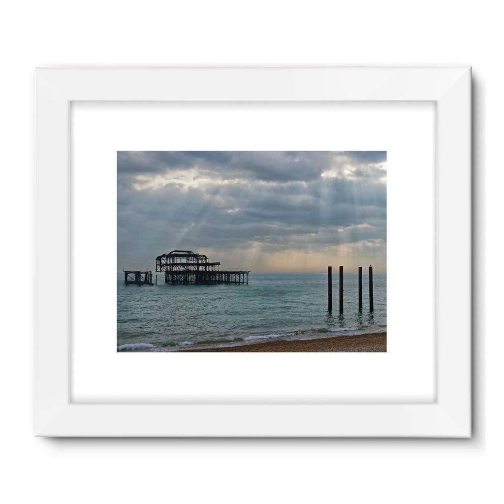 Brighton Beach Pier: Framed Fine Art Print