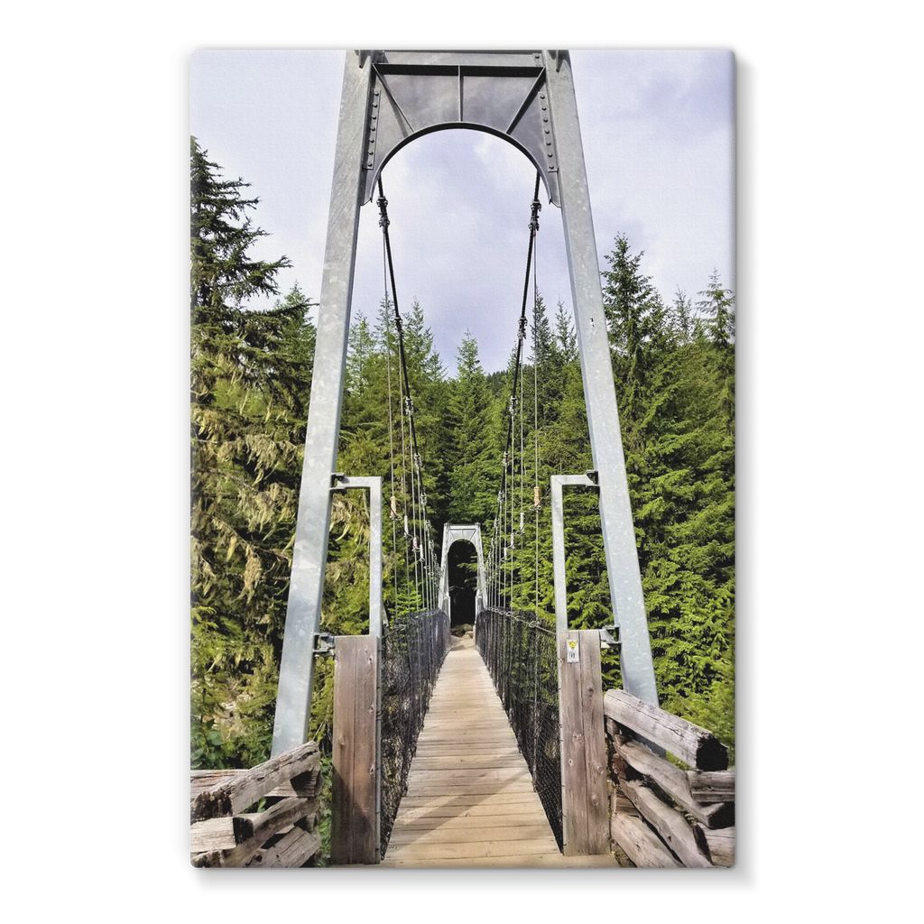 Forest Bridge:  Stretched Canvas