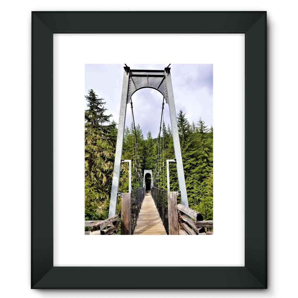 Forest Bridge:  Framed Fine Art Print