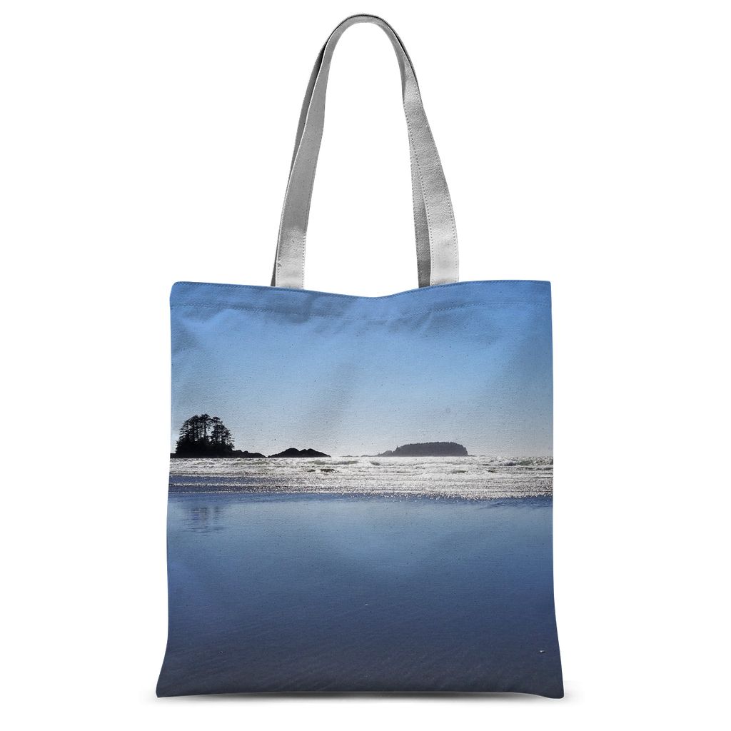 Glassy Surf:  Sublimation Tote Bag