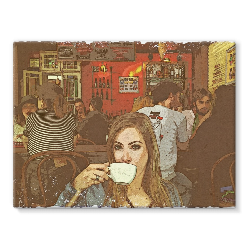 Cafe Joe: Stretched Canvas