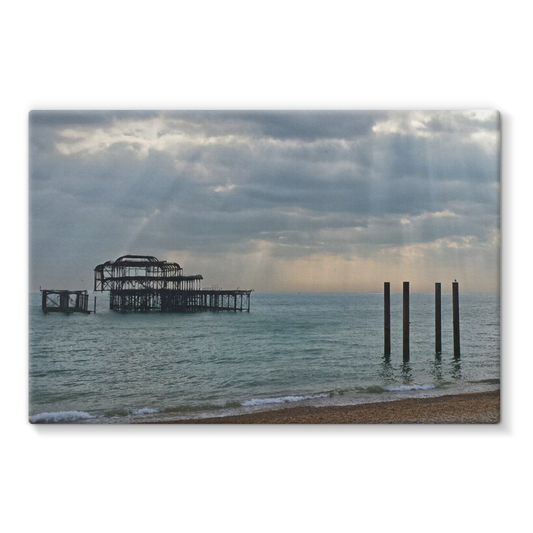 Brighton Beach Pier: Stretched Canvas