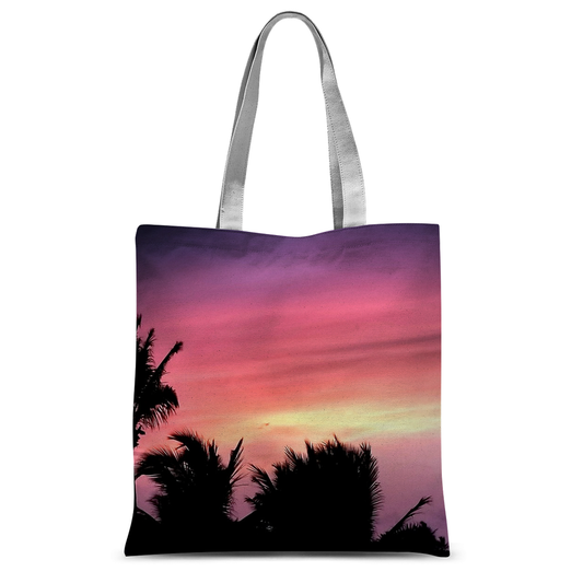 Sunset Palm Tote Bag